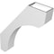 Ekena Millwork 4-in. W x 20-in. D x 26-in. H Legacy Architectural Grade PVC Knee Brace BRCP04X20X26LEC - alternate 3